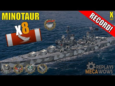 Minotaur 8 Kills & 214k Damage | World of Warships Gameplay