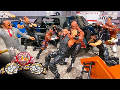 The Shield vs The Hurt Business Hardcore Action Figure Match! Winners Take All!