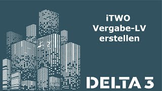 iTWO Vergabe-LV erstellen