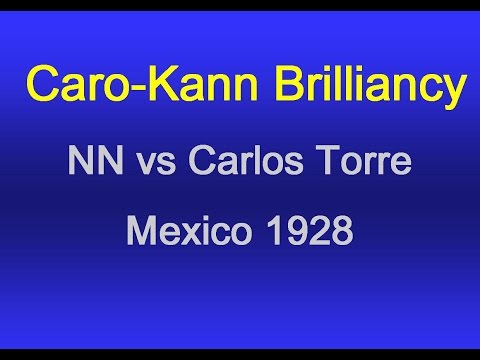 NN v Carlos Torre Repetto - Mexico1928