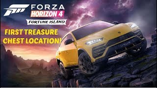 Forza Horizon 4 - THE FIRST TREASURE CHEST LOCATION in FORTUNE ISLAND!