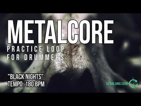Metalcore - Drumless Track For Drummers - "Black Nights"