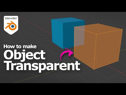 Blender How to make object transparent in Edit Mode and Object Mode