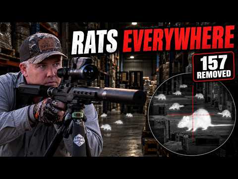 RAT SHOOTING MADNESS | 157 Rats vs a Thermal Sniper