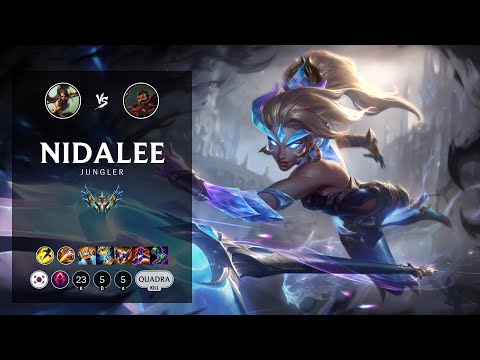 Nidalee Jungle vs Graves - KR Challenger Patch 12.21