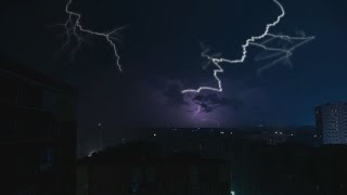 🎧 Thunderstorm Ambience And Pouring Rain Sounds - Thunder &amp; lightning Nature Sounds For Relaxation