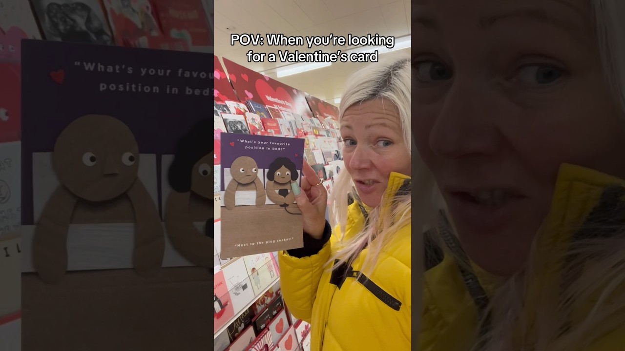 Choosing Valentines cards can be tricky! 🤦‍♀️ #valentinesday #valentinescard #viralvideo