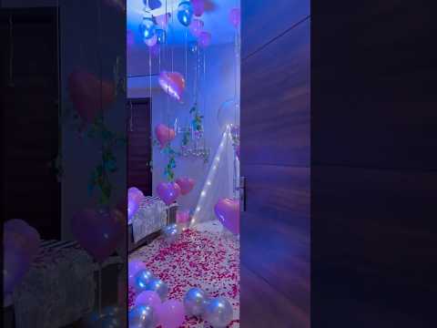 Birthday room decoration ideas,girlfriend birthday surprise,boyfriend birthday surprise