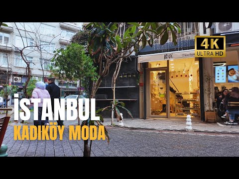 Istanbul Kadikoy Moda : A Relaxing Day on Asian Side - Walking Tour 4K 60p