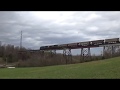 CSX Empty Coal Train Boones Creek Bridge Johnson City TN 11 18 2017