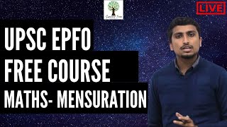 UPSC EPFO Free Course - Lecture 2 - Maths - Mensuration