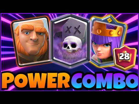 TOP 20 LADDER WITH GIANT GRAVEYARD DECK | CLASH ROYALE