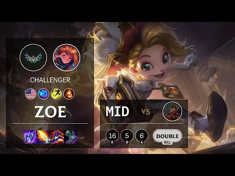 Zoe Mid vs Graves - NA Challenger Patch 12.2