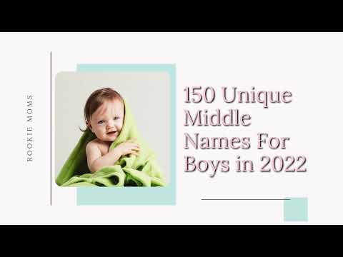 150 Unique Middle Names For Boys in 2022