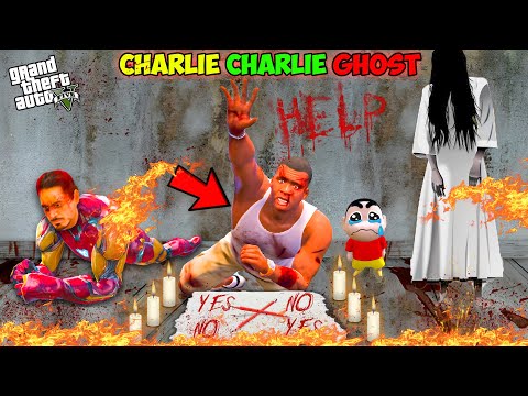 Franklin & Avengers Plays Charlie Charlie Ghost Challenge At Night ! | GTA 5 AVENGERS