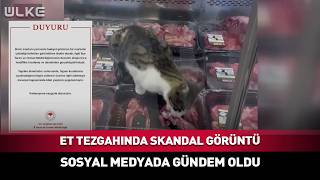 Et Tezgahında Skandal Görüntü! Sosyal Medyada Gündem Oldu