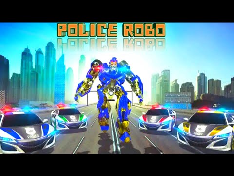 Police robot car transformation Android/ios gameplay🤯!! Save earth from enemies!! 🔥🔥