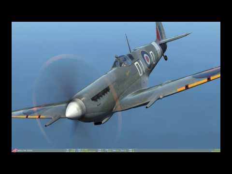 DCS: Spitfire Mk. IX vs. FW-190 - Deflection Shooting Practice with TacView
