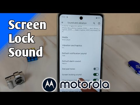 how to turn off / on screen locking sound in motorola moto phone