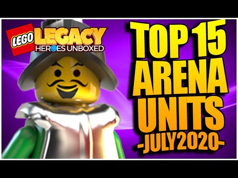 TOP 15 MOST POPULAR ARENA UNITS! - July 2020 (Lego Legacy: Heroes Unboxed)