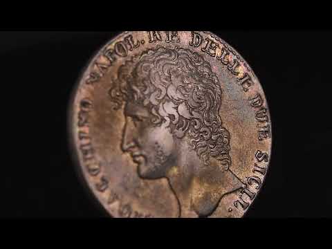 Munten, Italiaanse staten, NAPLES, Joachim Murat, 12 Carlini, 1810, ZF+, Zilver
