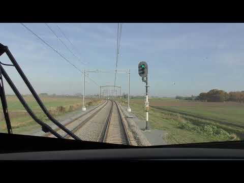 Meerijden met de machinist van Roosendaal naar Dordrecht. ( Zonder snelheidsmeter)