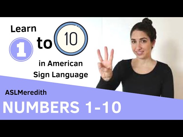 Vídeo relacionado con American Sign Language Numbers (English Edition)