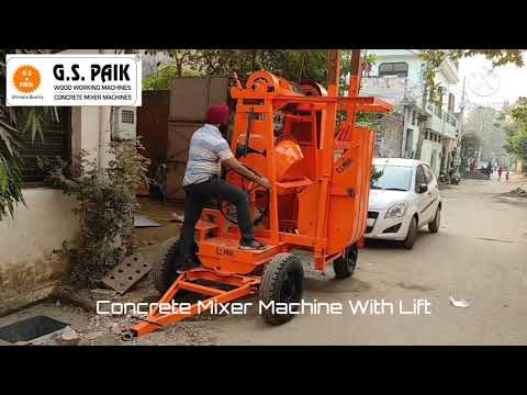 Concrete Mixer Machine with Lift 45'