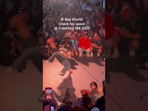 B-Boy Hiro10 with his super fast power @ CrashFest IBE 2023