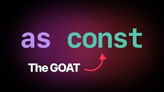 Download the video "as const: the most underrated TypeScript feature"