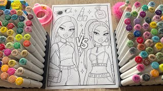 Satisfying Coloring with Markers 🌸🩷 Bratz Dolls Coloring Page