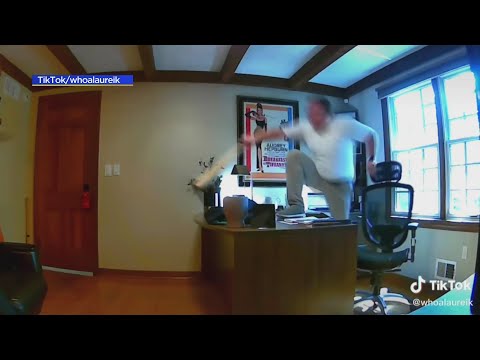 CBS 2's Marie Saavedra cracks up over video of squirrel in office