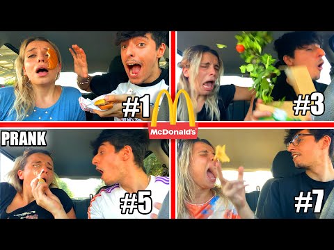 I THROW MC DONALD'S FOOD AT MY GIRLFRIEND FOR A WEEK! JUST KIDDING! *ANGRY*