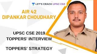 Dipankar Choudhary AIR 42 UPSC 2019 Interview with Saurabh Pandey | UPSC CSE Topper's Strategy video
