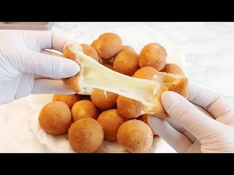 si vous avez de la farine et du fromage, faites cette délicieuse recette boules de fromage fondu!