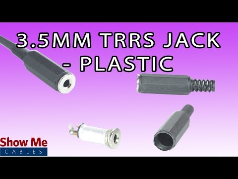 3.5mm Plastic TRRS Jack - DIY Project to Repair Your Audio Cable #947