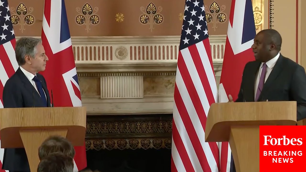FULL EVENT: Sec. Of State Antony Blinken Holds Press Briefing With UK Foreign Secretary David Lammy