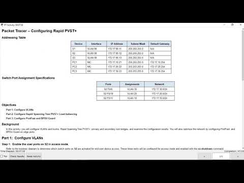 3.3.2.2 Packet Tracer - Configuring Rapid PVST - 1712300092
