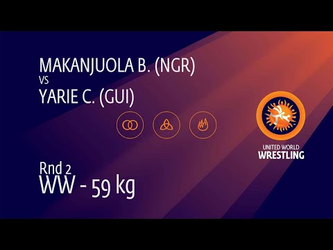 Round 2 WW - 59 kg: B. MAKANJUOLA (NGR) v. C. YARIE (GUI)