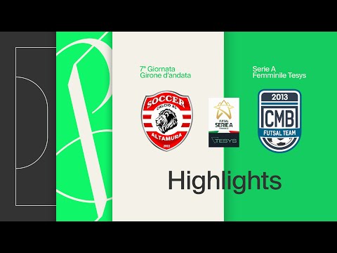 Soccer Altamura-CMB Futsal Team 2-4 | Goals and highlights | Matchday 7 | Serie A Tesys 2025/2026