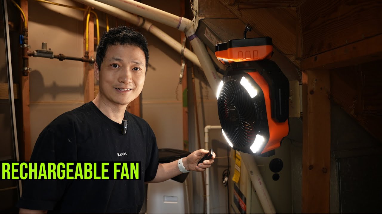 The Best Rechargeable Fan Fully Tested (Runtime, Wind Speed, Noise) 40,000mAh Battery Capacity!