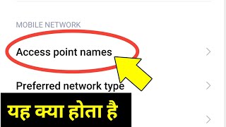 Access Point Name Kya Hota Hai | Access Point Name Kya Hai | Access Point Name Meaning In Hindi