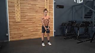 Kettlebell Crush Grip Bicep Curl exercise video thumbnail