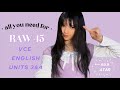 Want 45 Over In VCE English Watch This How I Ranked 1 100 SACs Taking Eng Early Guide