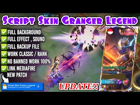 FIX VIGNETTE!! Script Skin Granger Legend - Starfall Knight | FIX UI VIGNETE