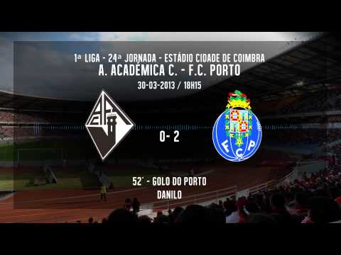 GOLOS [A. Académica C. - 0 :|: 3 - F.C.Porto] 30-03-2013 - (RELATO TSF)