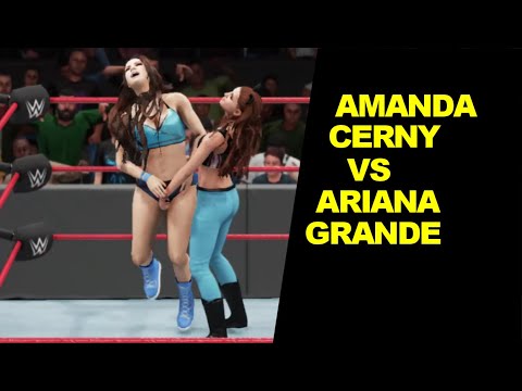 WWE 2K18 Amanda Cerny vs Ariana Grande - Extreme Rules