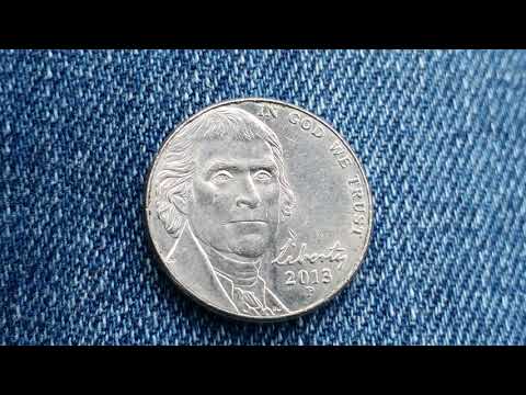 2013 P JEFFERSON NICKEL: RETURN TO MONTICELLO (75% COPPER / 25% NICKEL ALLOY) 607, 440,000 PRODUCED