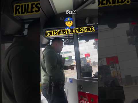 The policeman asked the bus driver for a driver's license 🪪 #citybus #busdriving #uk #police #react