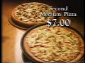 Pizza Hut 7 Medium Pizza Ad 1990
